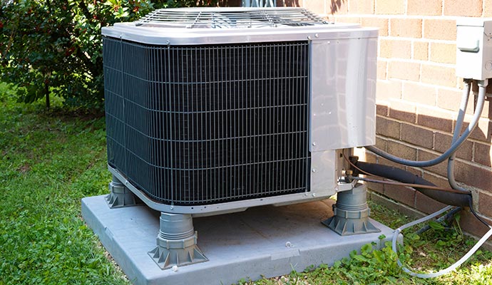 Newly installed air conditioner.