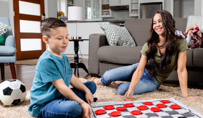 Family members enjoying fresh indoor air quality