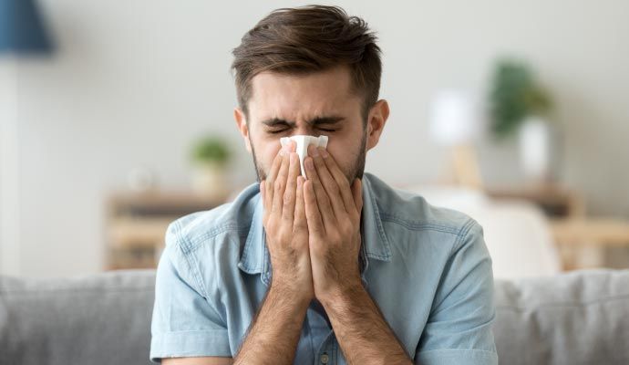 Poor indoor air quality causing allergen problem