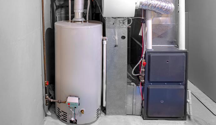 Professionally installed heating system