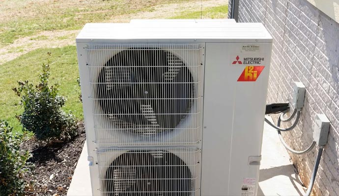 Installed Mitsubishi electric HVAC system