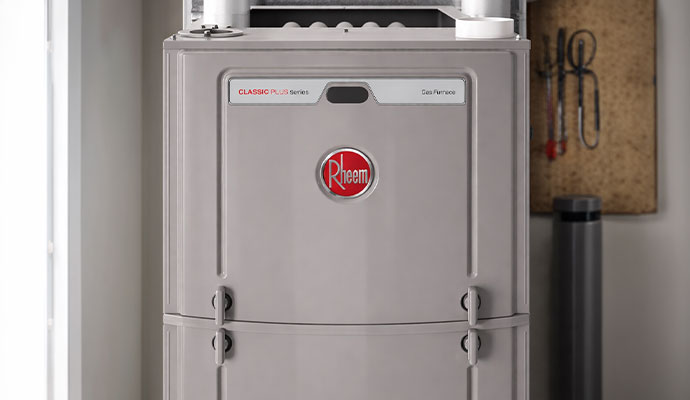 Rheem gas furnace system